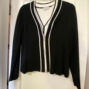 Villager by Liz Claiborne zippered sweater set